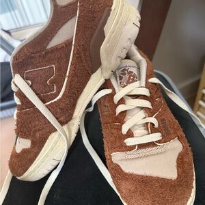 Aime Leon Dore Brown and Cream Sneakers